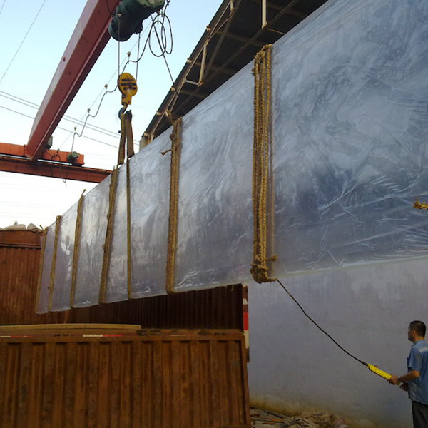 Grote acrylplaat